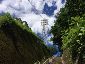 日野宿の名物階段